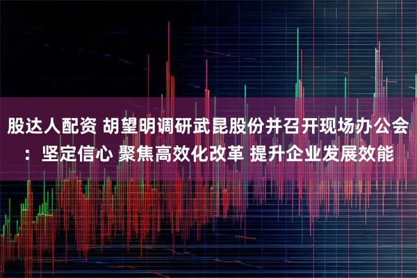 股达人配资 胡望明调研武昆股份并召开现场办公会：坚定信心 聚焦高效化改革 提升企业发展效能